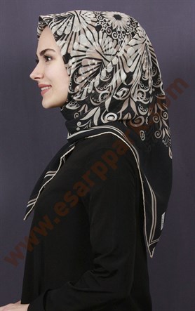 Piramit Krep Eşarp 11600-57