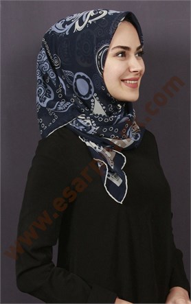 Piramit Krep Eşarp 11600-68