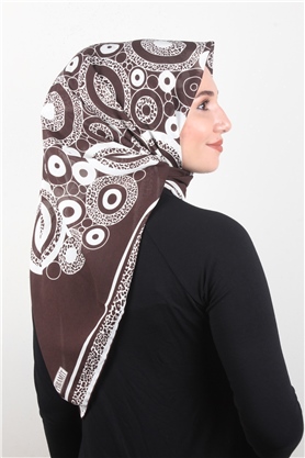 Piramit Krep Eşarp 11600-8