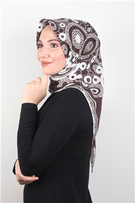 Piramit Krep Eşarp 11600-8