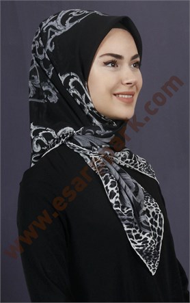 Piramit Krep Eşarp 11600-9