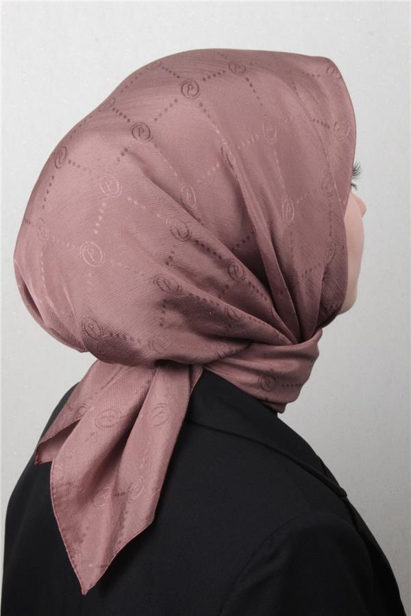 Piramit Monogram Eşarp 4117-1 Fondöten