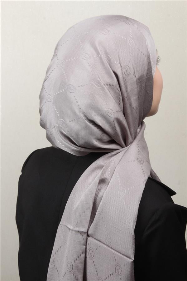 Piramit Monogram Şal 2889-20 Gri