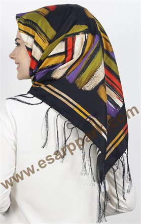 Piramit Püsküllü Eşarp 111-0016-14