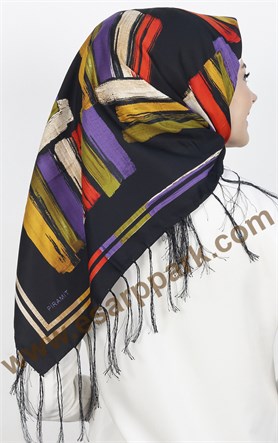 Piramit Püsküllü Eşarp 111-0016-14