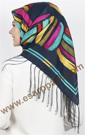 Piramit Püsküllü Eşarp 111-0016-15