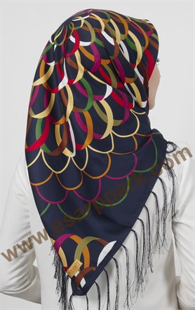 Piramit Püsküllü Eşarp 111-0016-16