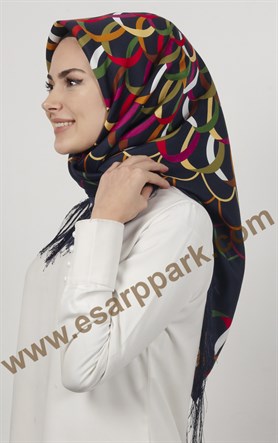 Piramit Püsküllü Eşarp 111-0016-16