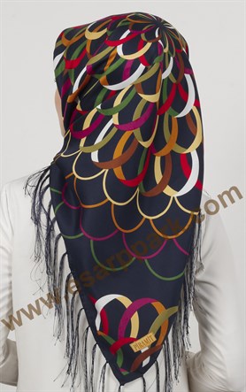 Piramit Püsküllü Eşarp 111-0016-16