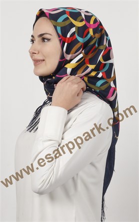 Piramit Püsküllü Eşarp 111-0016-17