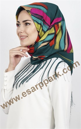 Piramit Püsküllü Eşarp 111-0016-18