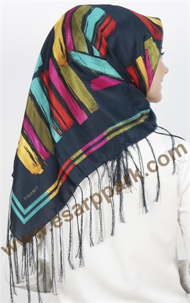 Piramit Püsküllü Eşarp 111-0016-19