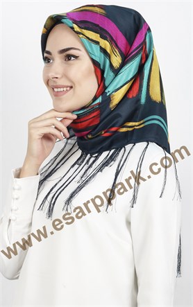 Piramit Püsküllü Eşarp 111-0016-19