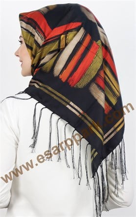 Piramit Püsküllü Eşarp 111-0016-20