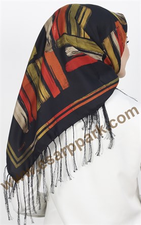Piramit Püsküllü Eşarp 111-0016-20