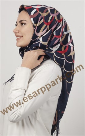 Piramit Püsküllü Eşarp 111-0016-23