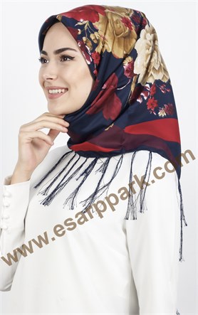 Piramit Püsküllü Eşarp 111-0016-24