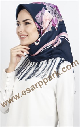 Piramit Püsküllü Eşarp 111-0016-25