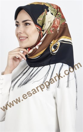 Piramit Püsküllü Eşarp 111-0016-26