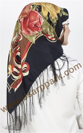 Piramit Püsküllü Eşarp 111-0016-26