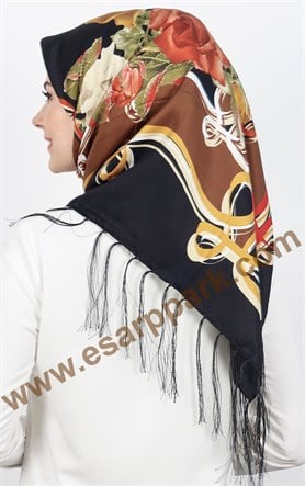 Piramit Püsküllü Eşarp 111-0016-26