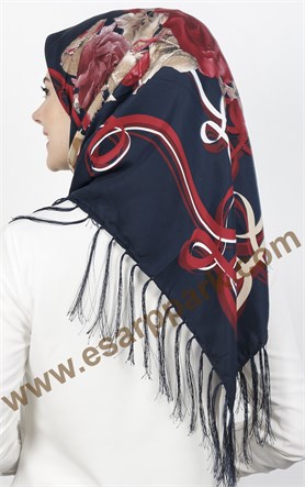 Piramit Püsküllü Eşarp 111-0016-28