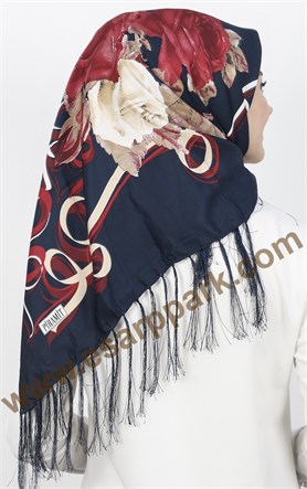 Piramit Püsküllü Eşarp 111-0016-28