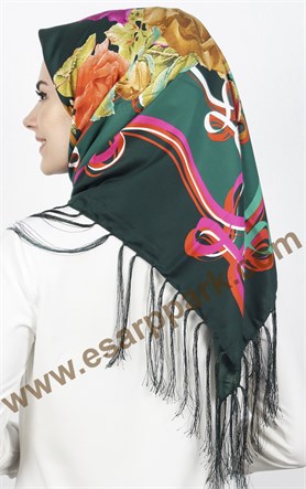 Piramit Püsküllü Eşarp 111-0016-29