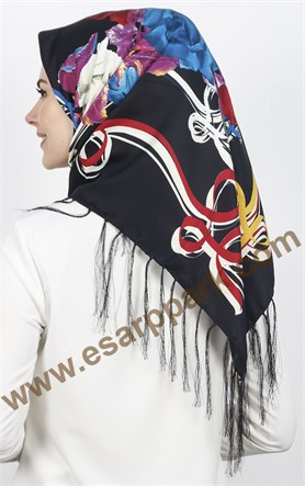 Piramit Püsküllü Eşarp 111-0016-31