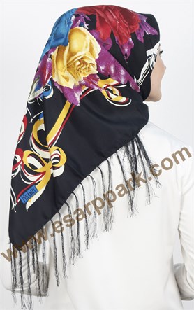 Piramit Püsküllü Eşarp 111-0016-31