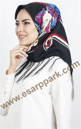 Piramit Püsküllü Eşarp 111-0016-31