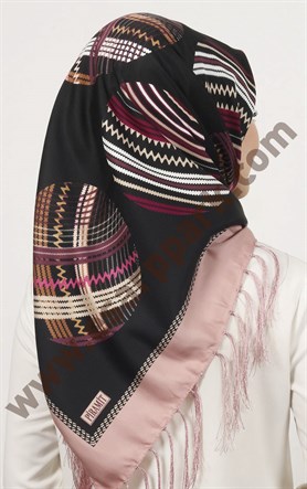 Piramit Püsküllü Eşarp 111-0023-02