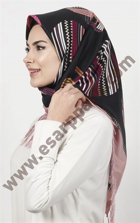 Piramit Püsküllü Eşarp 111-0023-02