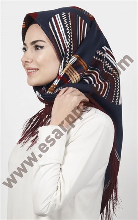 Piramit Püsküllü Eşarp 111-0023-05