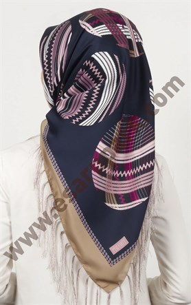 Piramit Püsküllü Eşarp 111-0023-06