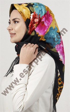 Piramit Püsküllü Eşarp 111-0023-101