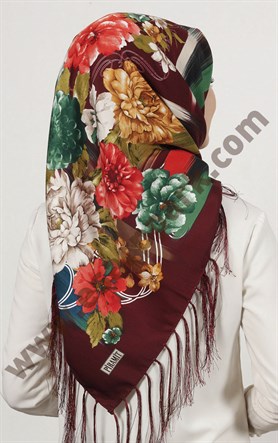 Piramit Püsküllü Eşarp 111-0023-103