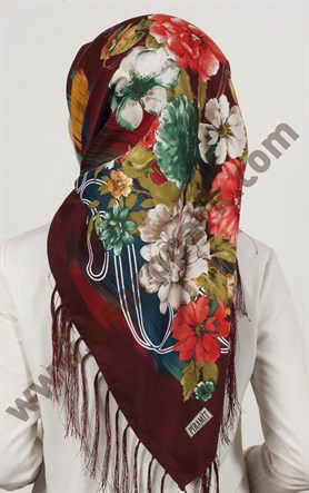 Piramit Püsküllü Eşarp 111-0023-103