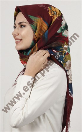 Piramit Püsküllü Eşarp 111-0023-103