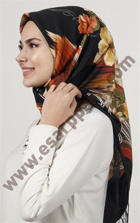 Piramit Püsküllü Eşarp 111-0023-107