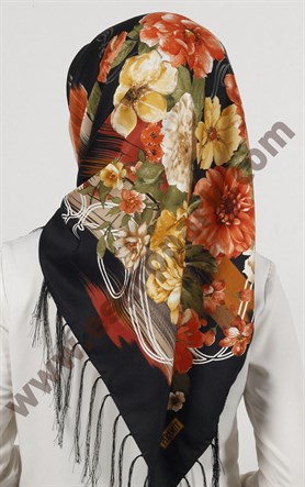 Piramit Püsküllü Eşarp 111-0023-107