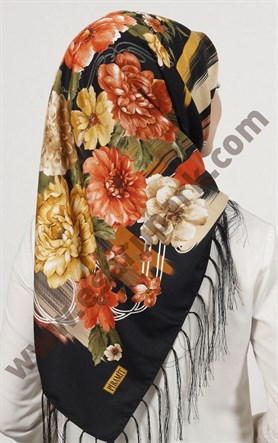 Piramit Püsküllü Eşarp 111-0023-107