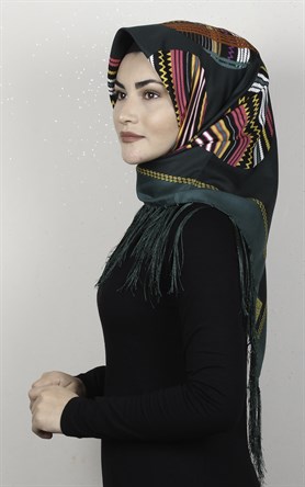 Piramit Püsküllü Eşarp 111-0023-110