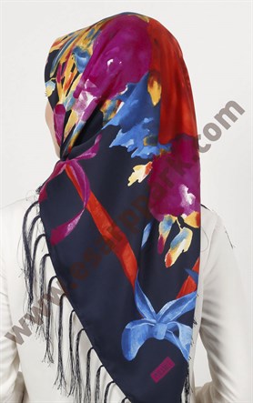 Piramit Püsküllü Eşarp 111-0023-14