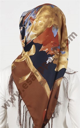 Piramit Püsküllü Eşarp 111-0023-16