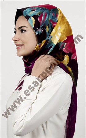 Piramit Püsküllü Eşarp 111-0023-17