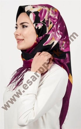 Piramit Püsküllü Eşarp 111-0023-19