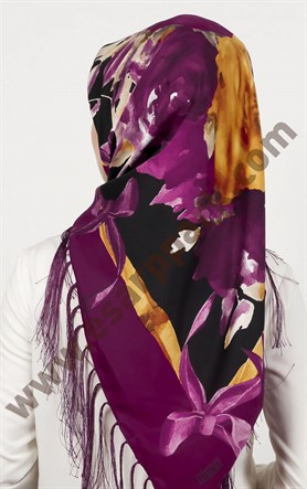 Piramit Püsküllü Eşarp 111-0023-19