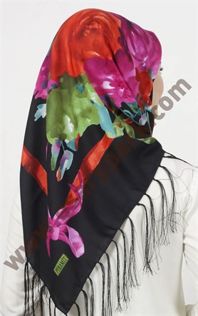 Piramit Püsküllü Eşarp 111-0023-20