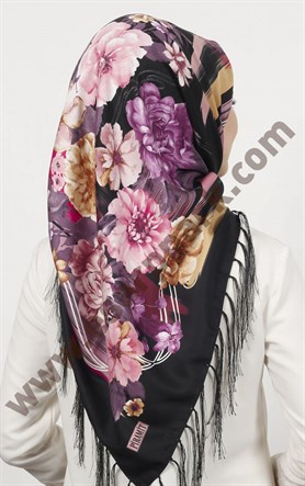 Piramit Püsküllü Eşarp 111-0023-23